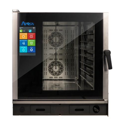 Atosa USA, Inc. AEC-0711 E 7 Half Sheet Pan Electric Programmable Controls Atosa Combi Oven 208-240 Volts 3 Phase