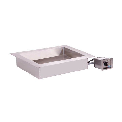 Alto-Shaam 100-HWLF/D4 Drop-In Stainless Steel Electric Halo Heat Hot Food Well Unit with Large Flange - 120 Volts
