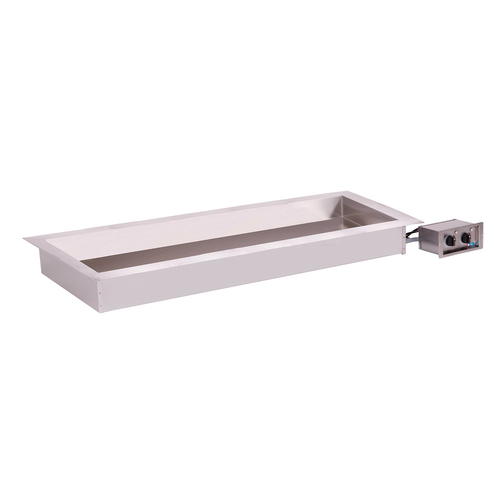 Alto-Shaam 500-HWLF/D6 Drop-In Stainless Steel Electric Halo Heat Hot Food Well Unit with Large Flange - 120 Volts