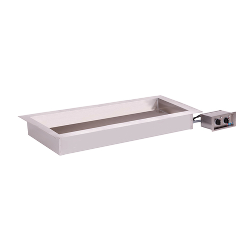 Alto-Shaam 400-HWLF/D4 Drop-In Stainless Steel Electric Halo Heat Hot Food Well Unit with Large Flange - 120 Volts