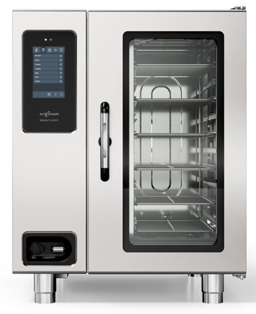 Alto-Shaam 10-10G CLASSIC 35.69" W Stainless Steel Countertop Natural Gas Prodigi Classic Combi Oven or Steamer - 70,000 BTU