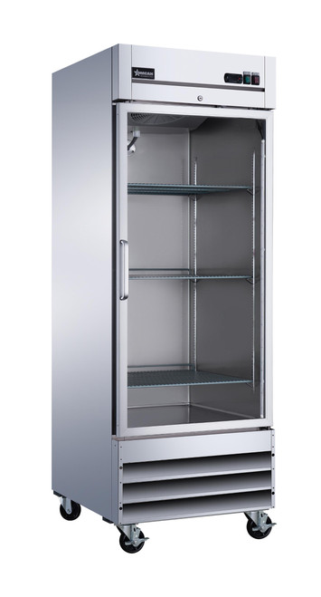 Omcan USA 51024 29" W x 32.25" D Stainless Steel 1 Door Reach-In Refrigerated Display