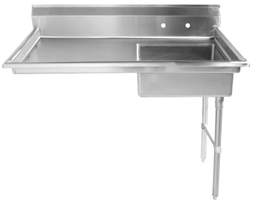 Omcan USA 40190 50" W Stainless Steel Undercounter Right-to-Left Soiled Dishtable