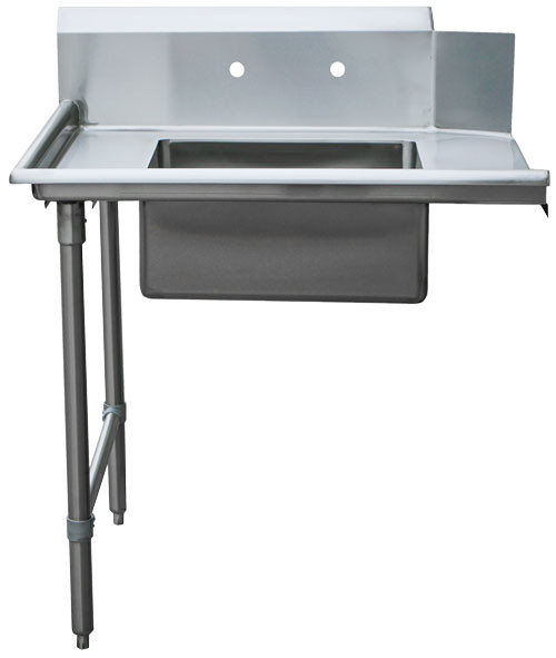 Omcan USA 28482 36" W Stainless Steel Soiled Left Side with Sink Dishtable