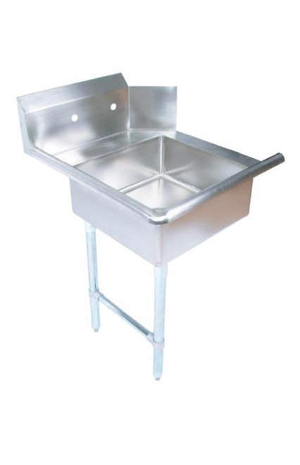 Omcan USA 28480 26" W Stainless Steel Soiled Left Side with Sink Dishtable