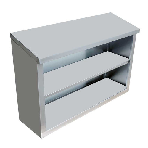 Omcan USA 46408 36" W x 15" D Stainless Steel Solid Wall Mounted Shelf