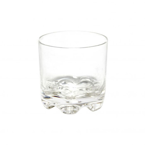 Thunder Group PLTHRG012C 12 Oz. Clear Polycarbonate Heavy Base Rock Glass