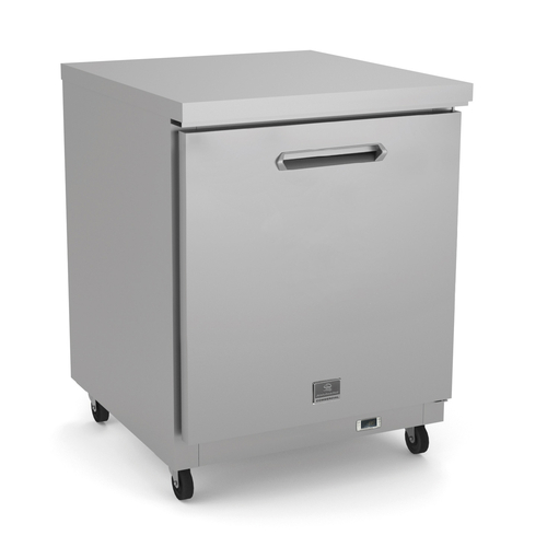 Kelvinator KCHUC27F 27"W Aluminum And Stainless Steel One-Section Undercounter Freezer - 115 Volts