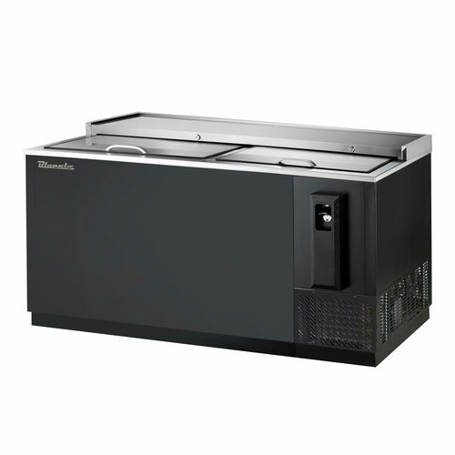 Blue Air BBC-65B-HC 64.5" Side Mounted Black Vinyl Coated Steel Exterior Bottle Cooler - 115V