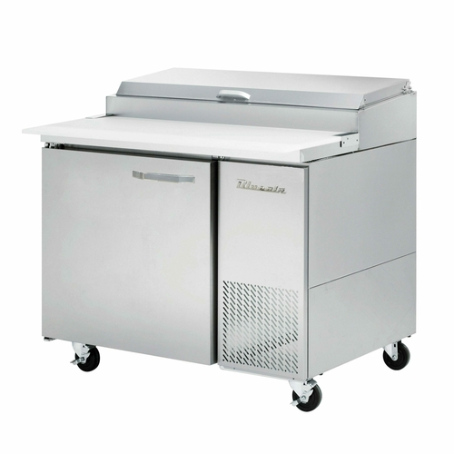 Blue Air BAPP44-HC 44.38" Side Mounted Stainless Steel Interior And Exterior Refrigerated Pizza Prep Table - 115V