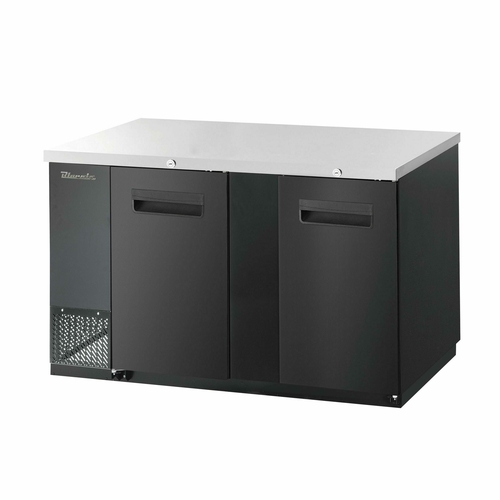 Blue Air BBB69-3B-HC 69.125" Side Mounted Black Laminated Exterior Back Bar Cooler - 115V