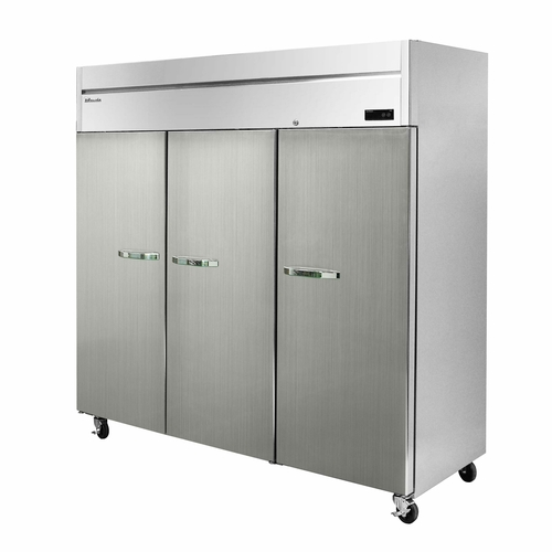 Blue Air BSF72T-HC 72 Cu. Ft. All Stainless Steel 3 Section Freezer - 115 Volts