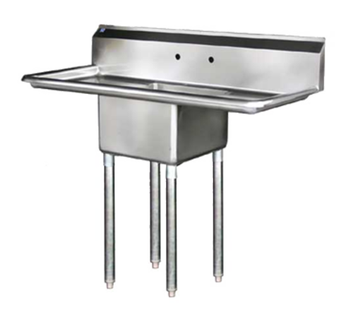 Blue Air BS1-18-12/2D 54" W x 24" D x 44.5" H 1 Compartment Stainless Steel Bowl Adjustable Feet Sink
