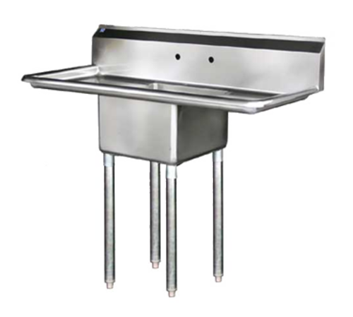 Blue Air BS1-18-12/2D 54" W x 24" D x 44.5" H 1 Compartment Stainless Steel Bowl Adjustable Feet Sink
