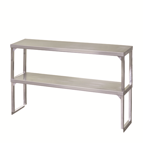 Blue Air BDOS1227 27"W x 12"D x 32"H Stainless Steel Double Overshelf