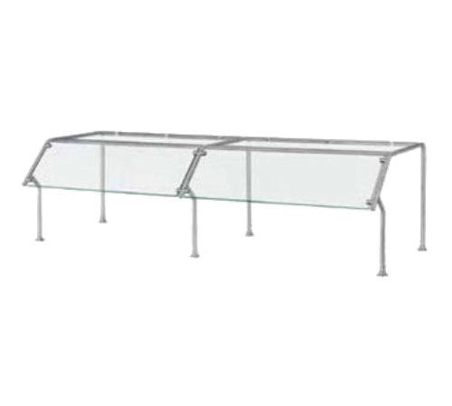 Vollrath CB98651 3/8" Thick Tempered Glass Single Sided Buffet Contemporary Breath Guard