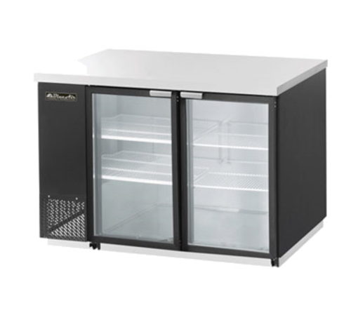 Blue Air BBB59-2SG-HC 59" Two Section Stainless Steel Exterior Back Bar Cooler - 115V