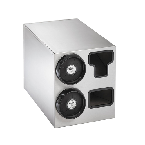 Vollrath 58832 14 1/4" W x 23 1/4" D x 16 3/8" Stainless Steel Countertop Vertical Cup Dispenser