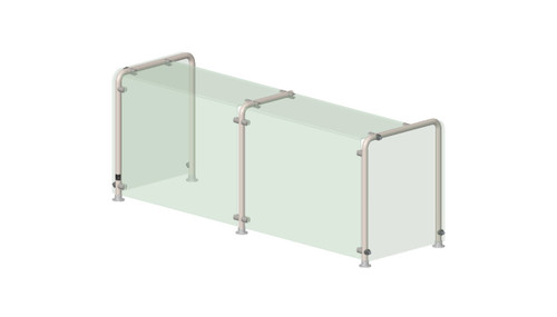 Vollrath NCB98626 Full-Service Single-Sided Stainless Steel NSF2 (2011) Contemporary Breath Guard