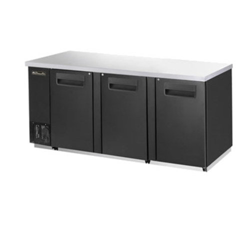 Blue Air BBB90-4S-HC 90.375" Side Mounted Stainless Steel Exterior Back Bar Cooler - 115V