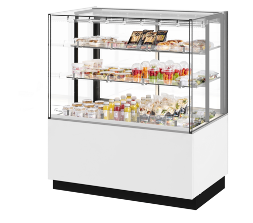 Fri-Jado MCC 48-3 C SS PT UF 47.25" W x 55.88" H White 3 Sections Pass Through Modular Convenience Counter - 115 Volts