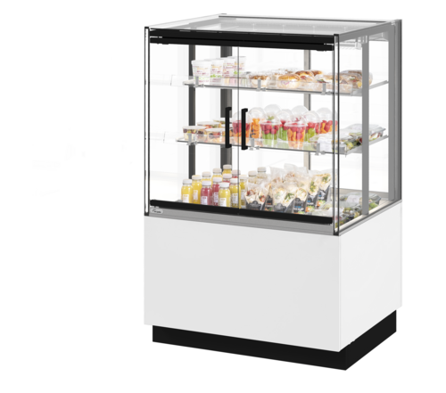 Fri-Jado MCC 36-3 C SS FD PT UF 35.44" W x 55.88" H White 3 Sections Pass Through Modular Convenience Counter - 115 Volts