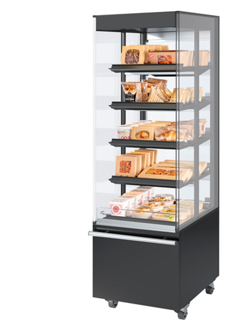 Fri-Jado MDD 24-5 PT MT 23.63" W Metal 5 Shelves Pass Through Multi Deck Display - 208 Volts