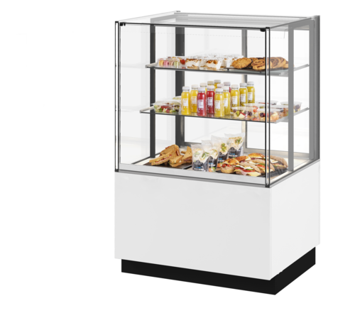 Fri-Jado MCC 36-3 C FS UF 35.44" W x 55.88" H White 3 Sections Pass Through Modular Convenience Counter - 115 Volts