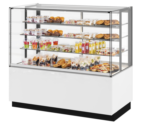 Fri-Jado MCC 60-4 C FS UF 59.06" W White Glass Door Pass-Through Full Service Modular Convenience Counter - 115 Volts