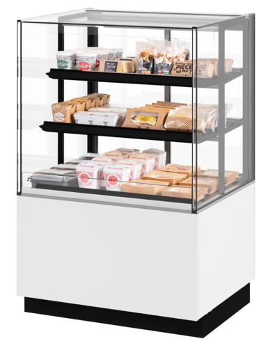 Fri-Jado MCC 36-3 H SS SB UF 35.44" W Self-Service 3 Shelves Solid Back Modular Convenience Counter - 208 Volts