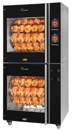 Fri-Jado TDR 7+TDR 7 S 39.25" W Stainless Steel Smart Control Turbo Deli Rotisserie Oven - 208 Volts