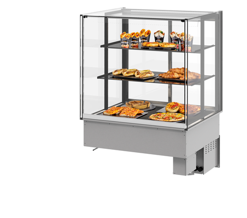 Fri-Jado MCC 36-3 H FS 23.63" W Self-Service 3 Shelves Solid Back Drop-In Modular Convenience Counter - 208 Volts