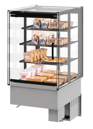 Fri-Jado MCC 24-4 H SS FD SB 23.63" W Self-Service 4 Shelves Solid Back Drop-In Modular Convenience Counter - 208 Volts