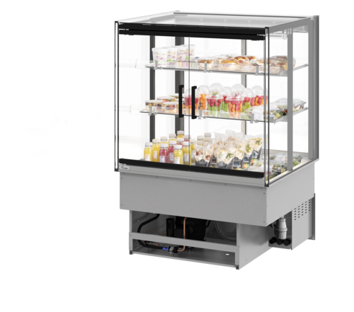 Fri-Jado MCC 36-3 C SS FD PT 35.44" W x 33.06" H White 3 Sections Pass Through Modular Convenience Counter - 115 Volts