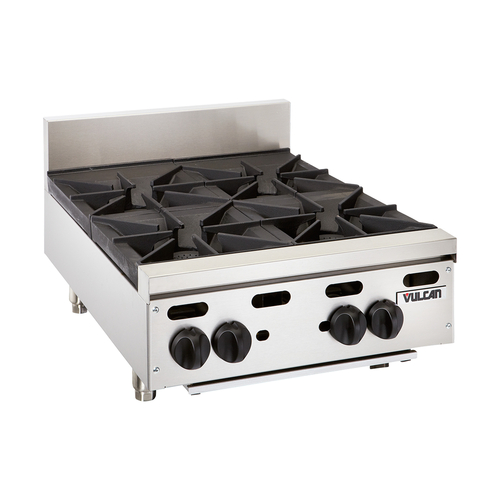 Vulcan VHP636-NG 36" W Stainless Steel Natural Gas Countertop Achiever Hotplate - 180,000 BTU