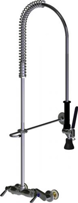 Chicago Faucets 923-WSLXKCAB Wall Mount Pre-Rinse Fitting with Adjustable Centers