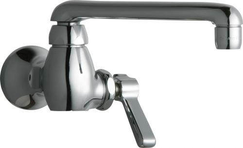 Chicago Faucets 332-ABCP 4.5" W Polished Chrome Swing Single Hole Wall Mounted Pot and Kettle Filler