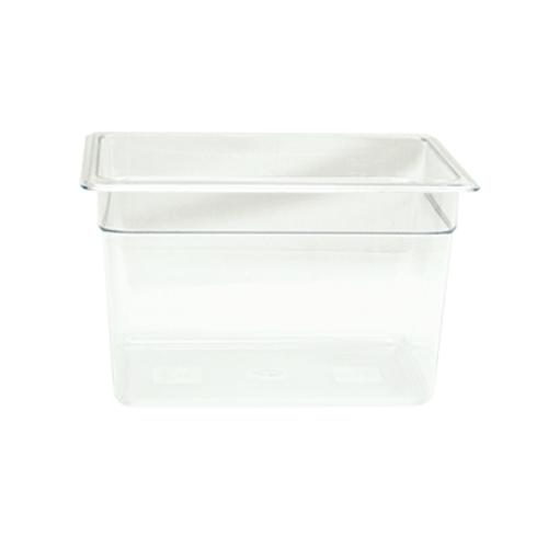 Thunder Group PLPA8128 Half Size Clear Polycarbonate 8" Deep Food Pan