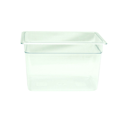 Thunder Group PLPA8128 Half Size Clear Polycarbonate 8" Deep Food Pan