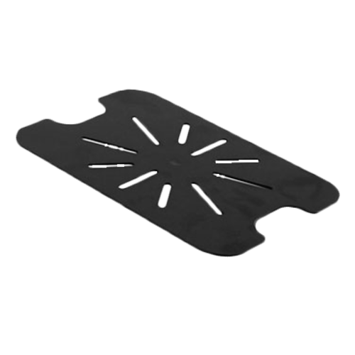 Thunder Group PLPA7120DSBK Black Polycarbonate 1/2 Size Drain Shelf