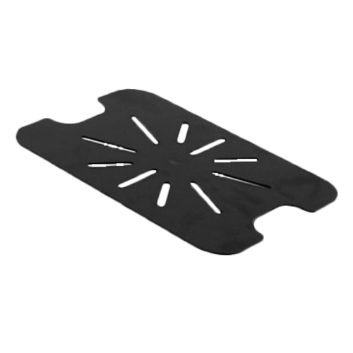 Thunder Group PLPA7120DSBK Black Polycarbonate 1/2 Size Drain Shelf