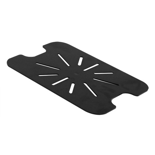 Thunder Group PLPA7120DSBK Black Polycarbonate 1/2 Size Drain Shelf
