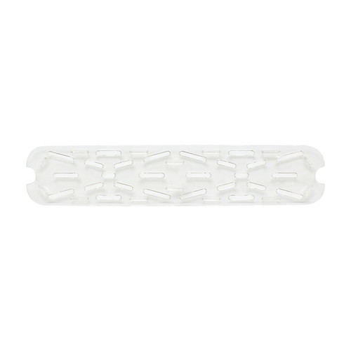 Thunder Group PLPA7120LDS 1/2 Size Long Clear Polycarbonate Food Pan Drain Tray