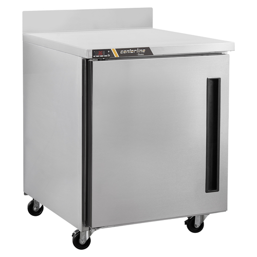 Traulsen CLUC-27R-SD-WTL 27.5" W Stainless Steel Centerline Compact Undercounter Refrigerator with Work Top - 115 Volts