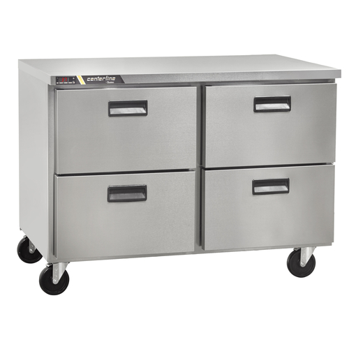 Traulsen CLUC-48F-DW-WT 48.25" W Stainless Steel Centerline Compact Undercounter Freezer with Work Top - 115 Volts