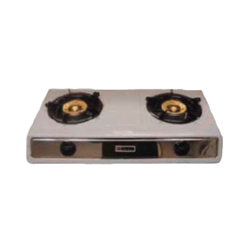 Thunder Group SLST002 Stainless Steel Double Burner Liquid Propane Hotplated
