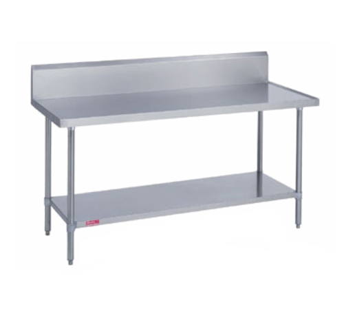 Duke 314S-3072-10R 72" W Stainless Steel Base 14 Gauge Work Table