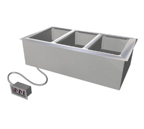 Duke ADI-2E-SW 2-Pan Stainless Steel Electric Insulated Hot Food Drop-In Unit