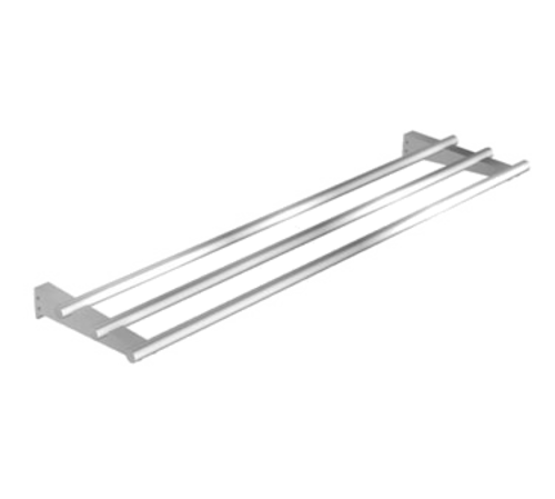 Duke 3BTS-FX-88 88" W x 12" D Stainless Steel 3 Rails Stationary Tray Slide on Fixed Brackets