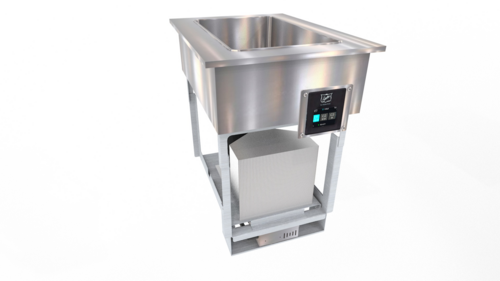 Duke FCP1-SB 18.81" W x 24" H Stainless Steel Straight Drop-In Flush Mount Cold Pan Unit - 120 Volts
